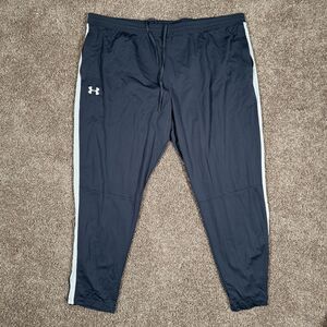 Under Armour Pique Pants Mens 4XL Gray Zip Leg Athletic Warm Up